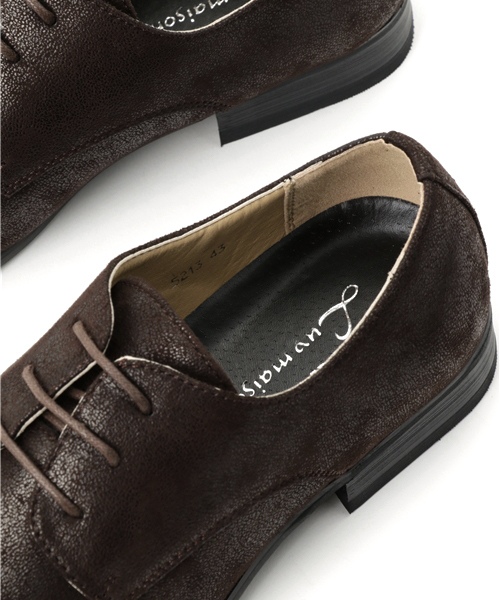 JACKROSE（ジャックローズ）の「ツブシPUプレーンシューズ（ドレスシューズ・メンズ・ブラック/ブラウン/ダークブラウン・L/M）」の9枚目の写真