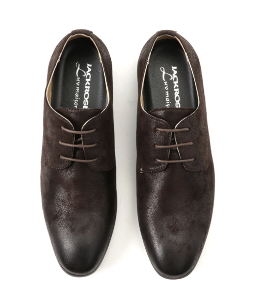 JACKROSE（ジャックローズ）の「ツブシPUプレーンシューズ（ドレスシューズ・メンズ・ブラック/ブラウン/ダークブラウン・L/M）」の11枚目の写真
