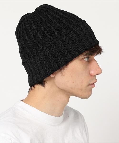 KIJIMA TAKAYUKI（キジマ　タカユキ）の「KIJIMA TAKAYUKI リネンビーニー（ニットキャップ/ビーニー・メンズ・ブラック/ベージュ/レッド/イエロー・FREE）」の5枚目の写真