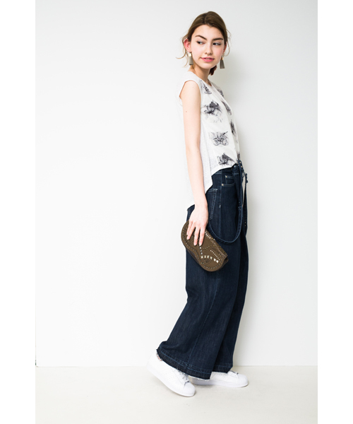 DOLLUPOOPS ドールアップウップス　デニム×シアーシャツ　新品タグ付き DOLLUPOOPS（ドールアップウップス）の「<doll up oops> ネコ