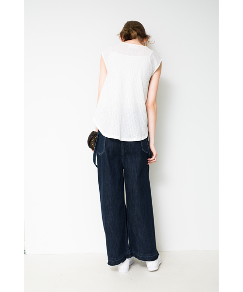DOLLUPOOPS ドールアップウップス　デニム×シアーシャツ　新品タグ付き DOLLUPOOPS（ドールアップウップス）の「<doll up oops> ネコ