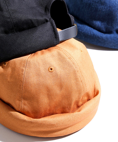 WEGO（ウィゴー）の「WEGO/ロールキャップ（キャップ・メンズ・キャメル/ダークインディゴブルー/ブラック・FREE）」の3枚目の写真