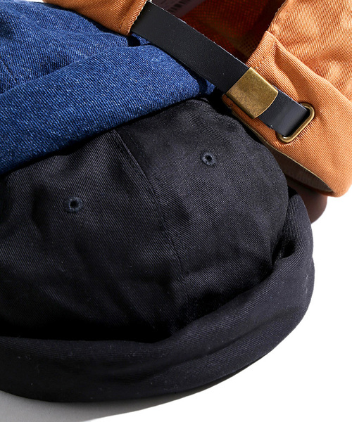 WEGO（ウィゴー）の「WEGO/ロールキャップ（キャップ・メンズ・キャメル/ダークインディゴブルー/ブラック・FREE）」の2枚目の写真