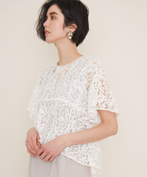 STUDIOUS(ステュディオス)の「【STUDIOUS】 レース アンサンブルワンピース(ワンピース・レディース・ベージュ/カーキ/ブラック・38/36)」の4枚目の写真
