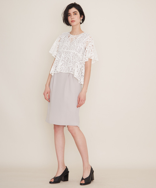 STUDIOUS(ステュディオス)の「【STUDIOUS】 レース アンサンブルワンピース(ワンピース・レディース・ベージュ/カーキ/ブラック・38/36)」の9枚目の写真
