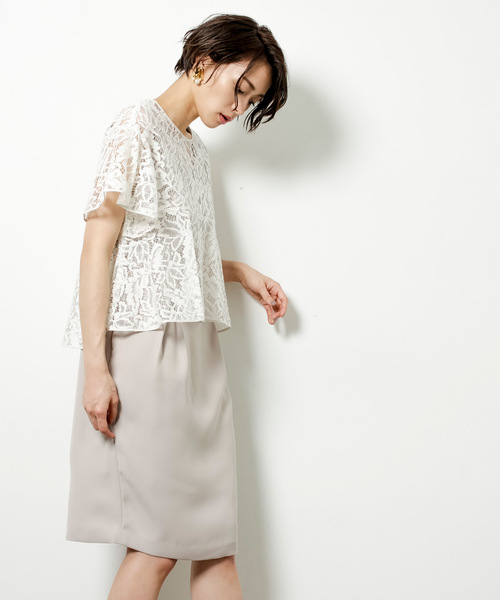 STUDIOUS(ステュディオス)の「【STUDIOUS】 レース アンサンブルワンピース(ワンピース・レディース・ベージュ/カーキ/ブラック・38/36)」の13枚目の写真
