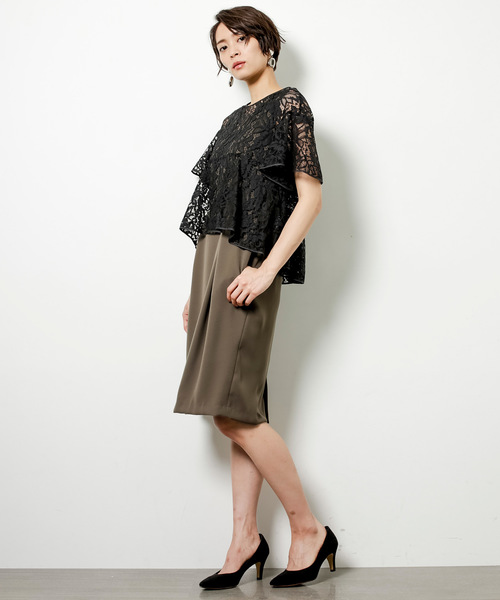 STUDIOUS(ステュディオス)の「【STUDIOUS】 レース アンサンブルワンピース(ワンピース・レディース・ベージュ/カーキ/ブラック・38/36)」の15枚目の写真