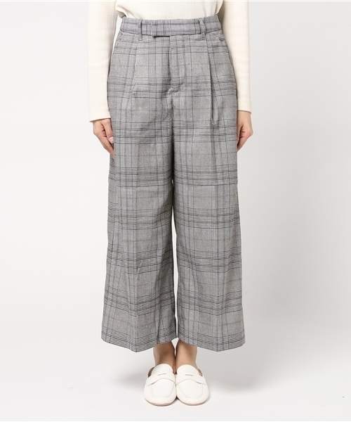 LBC（エルビーシー）の「チェックワイドパンツ                  （その他パンツ・レディース・チャコールグレー/ベージュ・MEDIUM/LARGE）」の10枚目の写真
