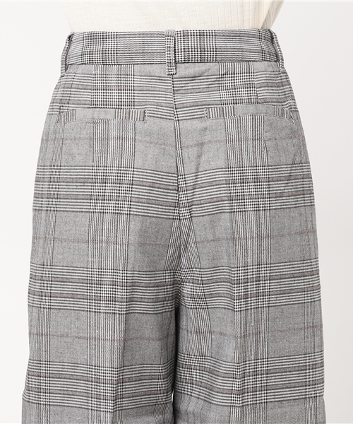 LBC（エルビーシー）の「チェックワイドパンツ                  （その他パンツ・レディース・チャコールグレー/ベージュ・MEDIUM/LARGE）」の4枚目の写真