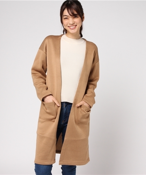 VENCEEXCHANGE（ヴァンスエクスチェンジ）の「ニットフリーストッパー                    （カーディガン/ボレロ・レディース・ライトブラウン/グレー/ネイビー/その他31・MEDIUM）」の16枚目の写真