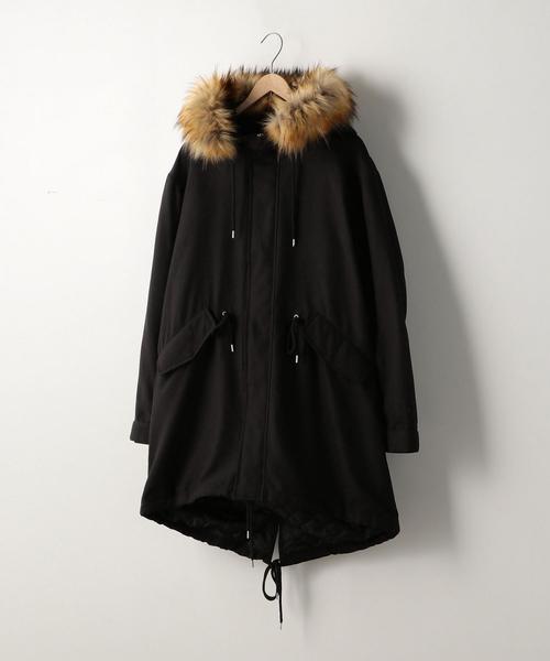 coen（コーエン）の「中綿モッズコート（モッズコート・メンズ・ダークグリーン/ブラック・LARGE/X-LARGE/MEDIUM/SMALL）」の7枚目の写真