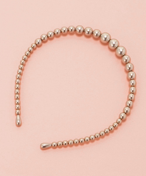 Catherine Cottage（キャサリンコテージ）の「パールカチューシャ（カチューシャ・キッズ・ブラック/ライトホワイト/ブラウン/ピンク・F）」の3枚目の写真