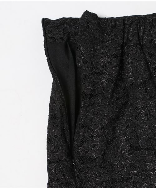 merlot plus（メルロープリュス）の「総レース花柄スカート2431（スカート・レディース・ブラック/ネイビー/ワイン・FREE）」の10枚目の写真