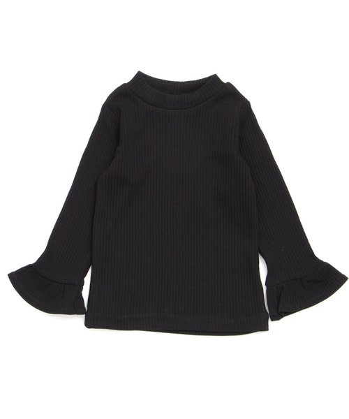 apres les cours（アプレレクール）の「袖フレアリブTシャツ(機能性)（Tシャツ/カットソー・キッズ・ブラック/キャメル/ラベンダー/アイボリー・80/130/140/100/110/120/90）」の18枚目の写真