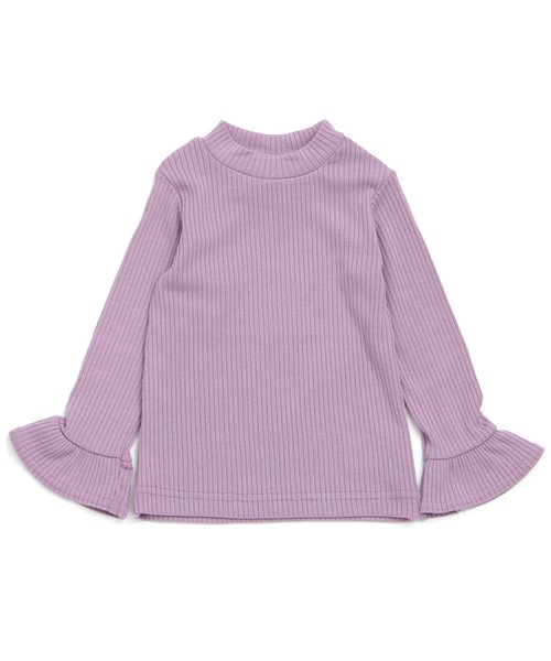 apres les cours（アプレレクール）の「袖フレアリブTシャツ(機能性)（Tシャツ/カットソー・キッズ・ブラック/キャメル/ラベンダー/アイボリー・80/130/140/100/110/120/90）」の20枚目の写真