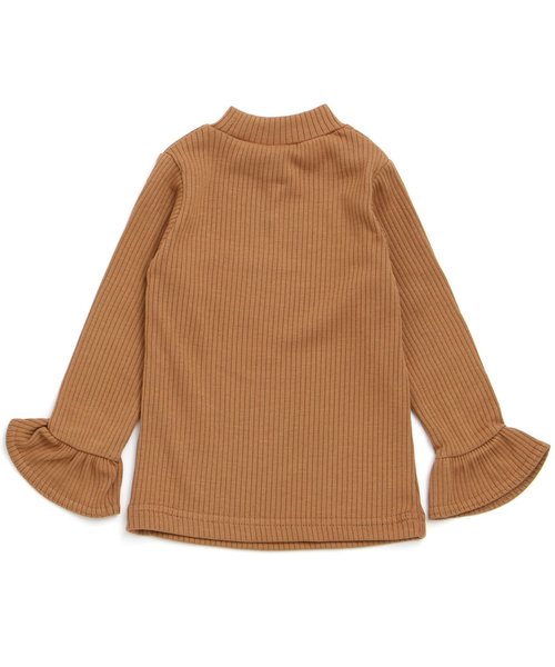 apres les cours（アプレレクール）の「袖フレアリブTシャツ(機能性)（Tシャツ/カットソー・キッズ・ブラック/キャメル/ラベンダー/アイボリー・80/130/140/100/110/120/90）」の5枚目の写真