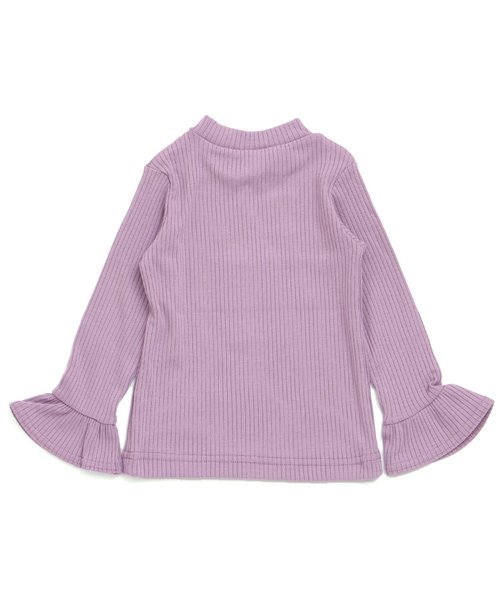 apres les cours（アプレレクール）の「袖フレアリブTシャツ(機能性)（Tシャツ/カットソー・キッズ・ブラック/キャメル/ラベンダー/アイボリー・80/130/140/100/110/120/90）」の8枚目の写真