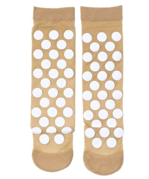 proef(プロエフ)の「【proef】Circle Socks(ソックス/靴下・レディース・ターコイズブルー/ホワイト/ブラック/レッド・FREE)」の6枚目の写真