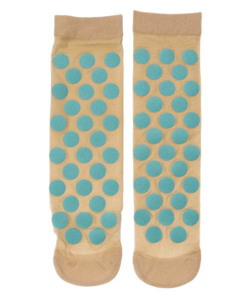 proef(プロエフ)の「【proef】Circle Socks(ソックス/靴下・レディース・ターコイズブルー/ホワイト/ブラック/レッド・FREE)」の8枚目の写真