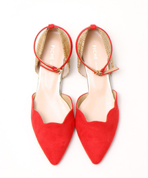 PICHE ABAHOUSE | 【WEB別注】フラワーカットセパレートパンプス(パンプス)