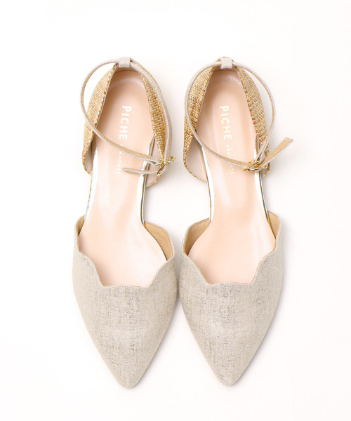 PICHE ABAHOUSE（ピシェ アバハウス）の「【WEB別注】フラワーカットセパレートパンプス（パンプス・レディース・レッド/ブラック/その他2/シルバー・38/36/35/39/37）」の3枚目の写真