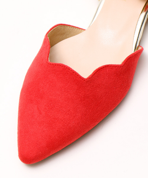 PICHE ABAHOUSE（ピシェ アバハウス）の「【WEB別注】フラワーカットセパレートパンプス（パンプス・レディース・レッド/ブラック/その他2/シルバー・38/36/35/39/37）」の14枚目の写真