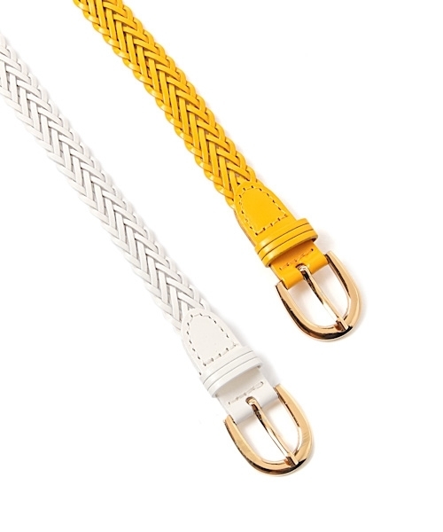 Andemiu（アンデミュウ）の「エコレザーメッシュベルト789090（ベルト・レディース・ホワイト/イエロー/ブラック/ブラウン・FREE）」の12枚目の写真