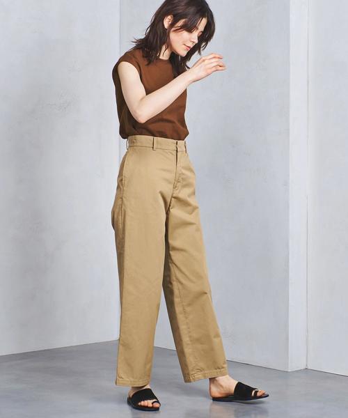 UNITED ARROWS（ユナイテッドアローズ）の「＜LE GLAZIK (ル・グラジック)＞ フレンチスリーブ カットソー（Tシャツ/カットソー・レディース・ネイビー/ホワイト/ブラウン・FREE）」の3枚目の写真