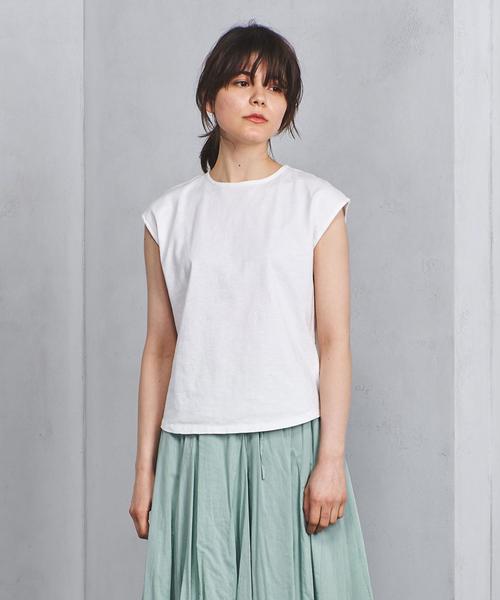 UNITED ARROWS（ユナイテッドアローズ）の「＜LE GLAZIK (ル・グラジック)＞ フレンチスリーブ カットソー（Tシャツ/カットソー・レディース・ネイビー/ホワイト/ブラウン・FREE）」の16枚目の写真