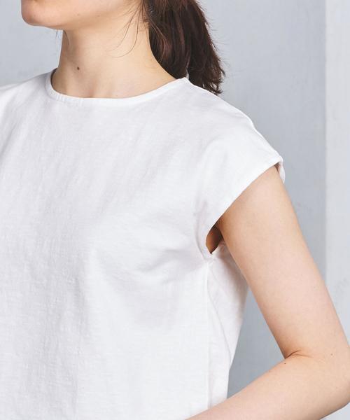 UNITED ARROWS（ユナイテッドアローズ）の「＜LE GLAZIK (ル・グラジック)＞ フレンチスリーブ カットソー（Tシャツ/カットソー・レディース・ネイビー/ホワイト/ブラウン・FREE）」の12枚目の写真