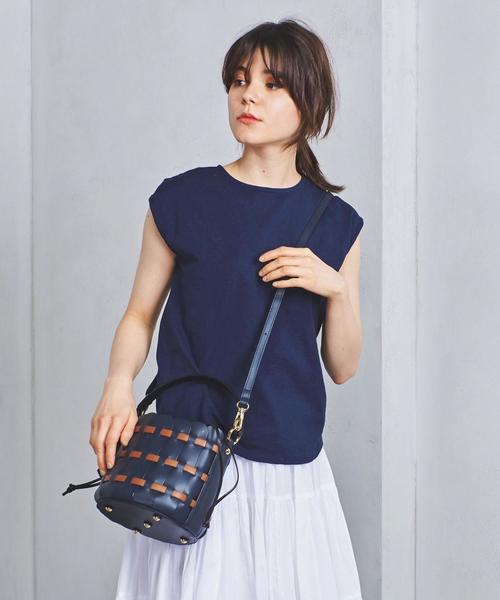 UNITED ARROWS（ユナイテッドアローズ）の「＜LE GLAZIK (ル・グラジック)＞ フレンチスリーブ カットソー（Tシャツ/カットソー・レディース・ネイビー/ホワイト/ブラウン・FREE）」の5枚目の写真