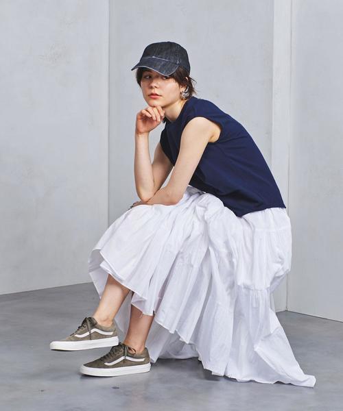 UNITED ARROWS（ユナイテッドアローズ）の「＜LE GLAZIK (ル・グラジック)＞ フレンチスリーブ カットソー（Tシャツ/カットソー・レディース・ネイビー/ホワイト/ブラウン・FREE）」の4枚目の写真