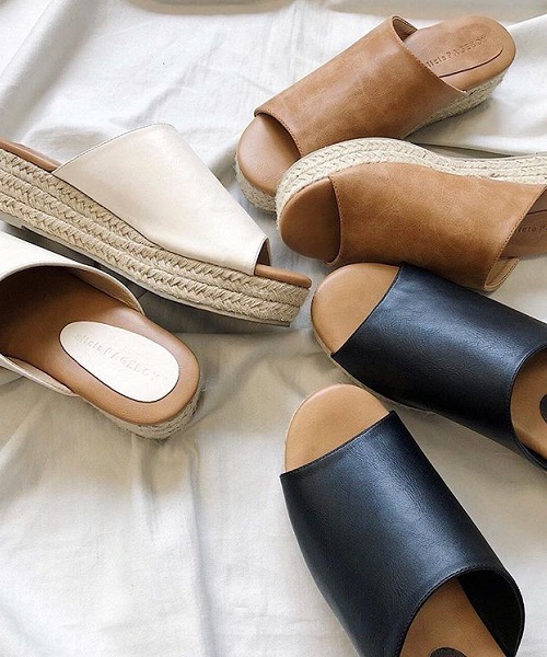 PAGEBOY(ページボーイ)の「ジュートウェッジサンダル(サンダル・レディース・キャメル/ブラック/オフホワイト・LARGE/MEDIUM)」の9枚目の写真