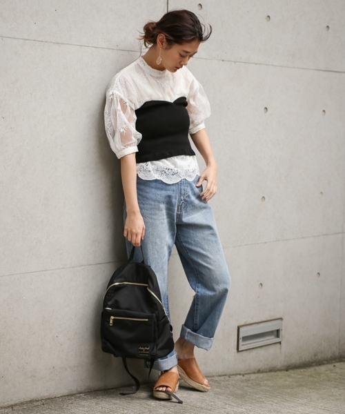 PAGEBOY(ページボーイ)の「ジュートウェッジサンダル(サンダル・レディース・キャメル/ブラック/オフホワイト・LARGE/MEDIUM)」の15枚目の写真