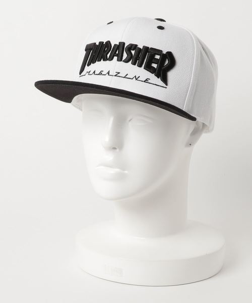 THRASHER(スラッシャー)の「THRASHER スラッシャー ロゴキャップ(キャップ・メンズ・ホワイト/ブラック/ライム・フリー)」の5枚目の写真