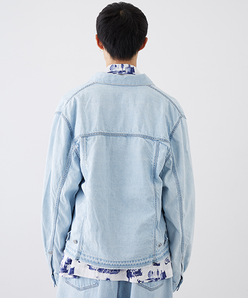 Name.（ネーム）の「【Name.】3rd TYPE DENIM G-JKT（デニムジャケット・メンズ・サックスブルー/ホワイト・0/1）」の7枚目の写真