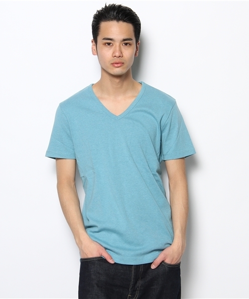 BEAUTY&YOUTH UNITED ARROWS（ビューティーアンドユースユナイテッドアローズ）の「BY フライス Vネック ショートスリーブ◆（Tシャツ/カットソー・メンズ・ホワイト/ブラック/グレー/ダークグレー/ピンク/イエロー/ケリー/ターコイズブルー/ネイビー/ライラック・SMALL/MEDIUM/LARGE/X-LARGE）」の8枚目の写真