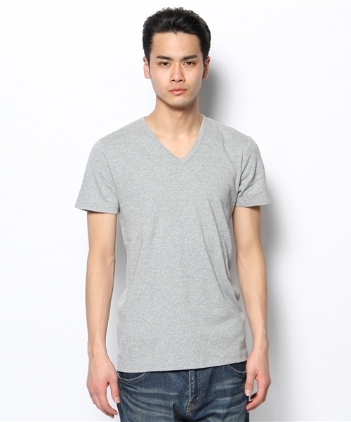 BEAUTY&YOUTH UNITED ARROWS（ビューティーアンドユースユナイテッドアローズ）の「BY フライス Vネック ショートスリーブ◆（Tシャツ/カットソー・メンズ・ホワイト/ブラック/グレー/ダークグレー/ピンク/イエロー/ケリー/ターコイズブルー/ネイビー/ライラック・SMALL/MEDIUM/LARGE/X-LARGE）」の11枚目の写真