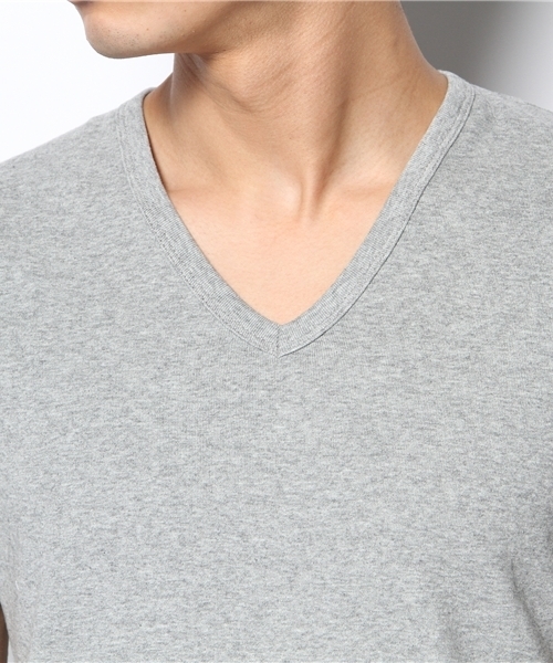 BEAUTY&YOUTH UNITED ARROWS（ビューティーアンドユースユナイテッドアローズ）の「BY フライス Vネック ショートスリーブ◆（Tシャツ/カットソー・メンズ・ホワイト/ブラック/グレー/ダークグレー/ピンク/イエロー/ケリー/ターコイズブルー/ネイビー/ライラック・SMALL/MEDIUM/LARGE/X-LARGE）」の14枚目の写真