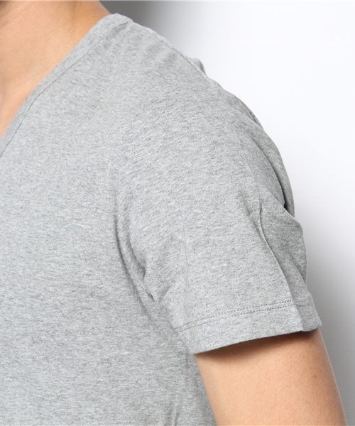 BEAUTY&YOUTH UNITED ARROWS（ビューティーアンドユースユナイテッドアローズ）の「BY フライス Vネック ショートスリーブ◆（Tシャツ/カットソー・メンズ・ホワイト/ブラック/グレー/ダークグレー/ピンク/イエロー/ケリー/ターコイズブルー/ネイビー/ライラック・SMALL/MEDIUM/LARGE/X-LARGE）」の15枚目の写真