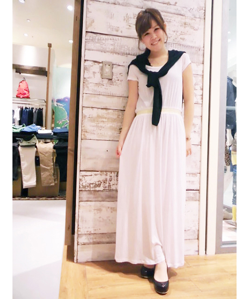 CIAOPANIC TYPY(チャオパニックティピー)の「ラメマキシワンピース(ワンピース・レディース・ホワイト/グレー・FREE)」の1枚目の写真