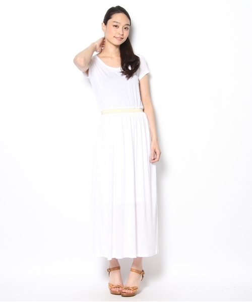 CIAOPANIC TYPY(チャオパニックティピー)の「ラメマキシワンピース(ワンピース・レディース・ホワイト/グレー・FREE)」の12枚目の写真