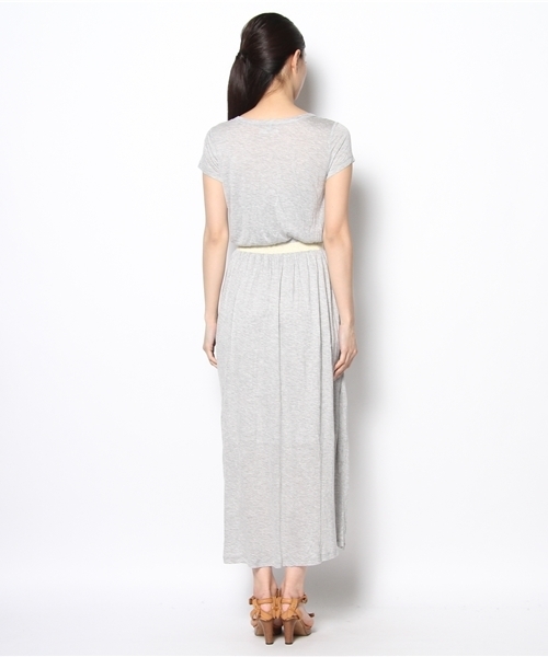 CIAOPANIC TYPY(チャオパニックティピー)の「ラメマキシワンピース(ワンピース・レディース・ホワイト/グレー・FREE)」の4枚目の写真