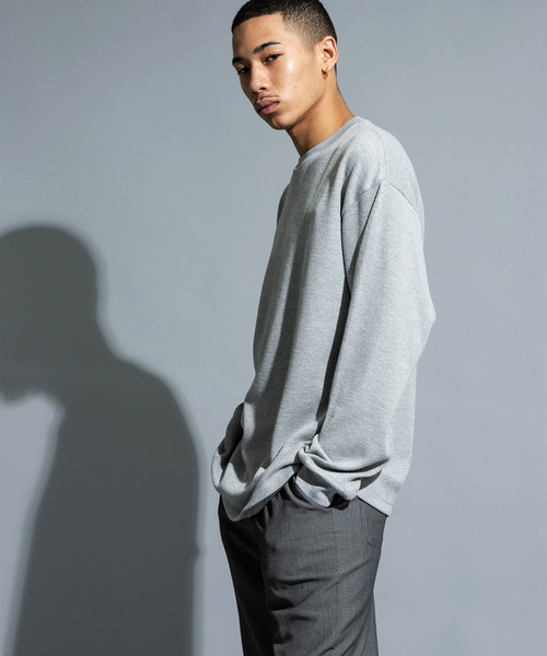 ROOPTOKYO(ループトウキョウ)の「TC サーマル長袖カットソー(Tシャツ/カットソー・レディース・ホワイト/ブラック/グレー/ネイビー・S/M/L)」の4枚目の写真