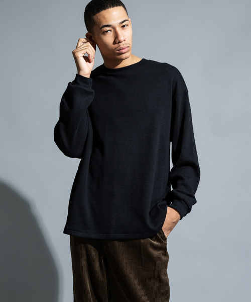 ROOPTOKYO(ループトウキョウ)の「TC サーマル長袖カットソー(Tシャツ/カットソー・レディース・ホワイト/ブラック/グレー/ネイビー・S/M/L)」の3枚目の写真