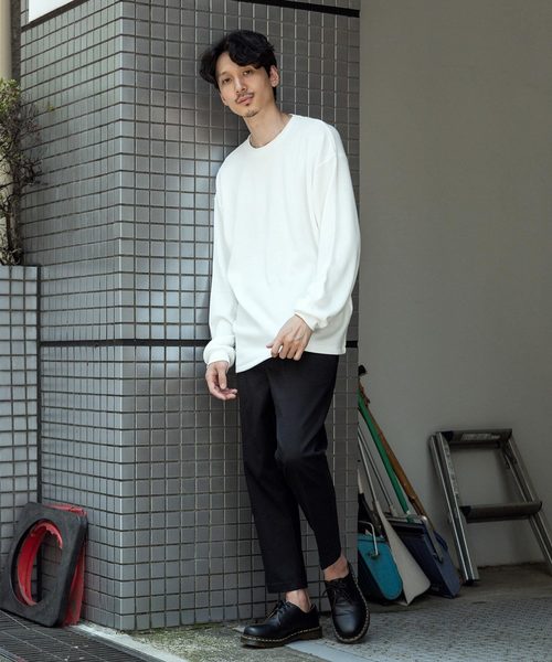 ROOPTOKYO(ループトウキョウ)の「TC サーマル長袖カットソー(Tシャツ/カットソー・レディース・ホワイト/ブラック/グレー/ネイビー・S/M/L)」の7枚目の写真