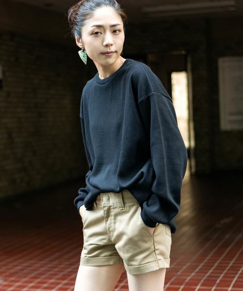 ROOPTOKYO(ループトウキョウ)の「TC サーマル長袖カットソー(Tシャツ/カットソー・レディース・ホワイト/ブラック/グレー/ネイビー・S/M/L)」の11枚目の写真