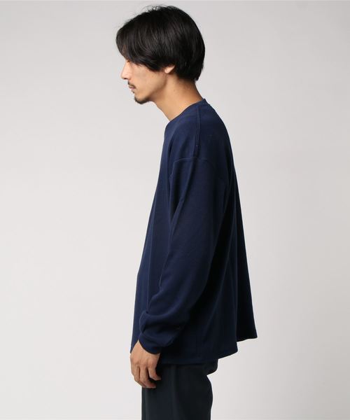 ROOPTOKYO(ループトウキョウ)の「TC サーマル長袖カットソー(Tシャツ/カットソー・レディース・ホワイト/ブラック/グレー/ネイビー・S/M/L)」の5枚目の写真