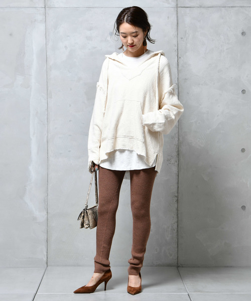 DouDou(ドゥドゥ)の「メキシカンパーカー(Tシャツ/カットソー・レディース・ブラック/ブラウン/オフホワイト/アイボリー・FREE)」の13枚目の写真