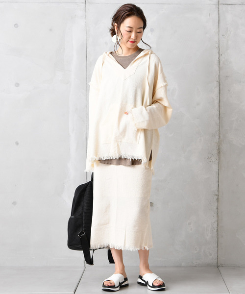 DouDou(ドゥドゥ)の「メキシカンパーカー(Tシャツ/カットソー・レディース・ブラック/ブラウン/オフホワイト/アイボリー・FREE)」の10枚目の写真